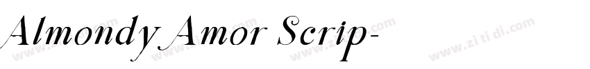 Almondy Amor Scrip字体转换 Almondy Amor Scrip字体转换